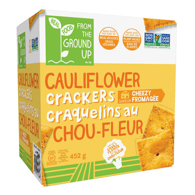 Real Food From The Ground Up Cauliflower Crackers, 452 g