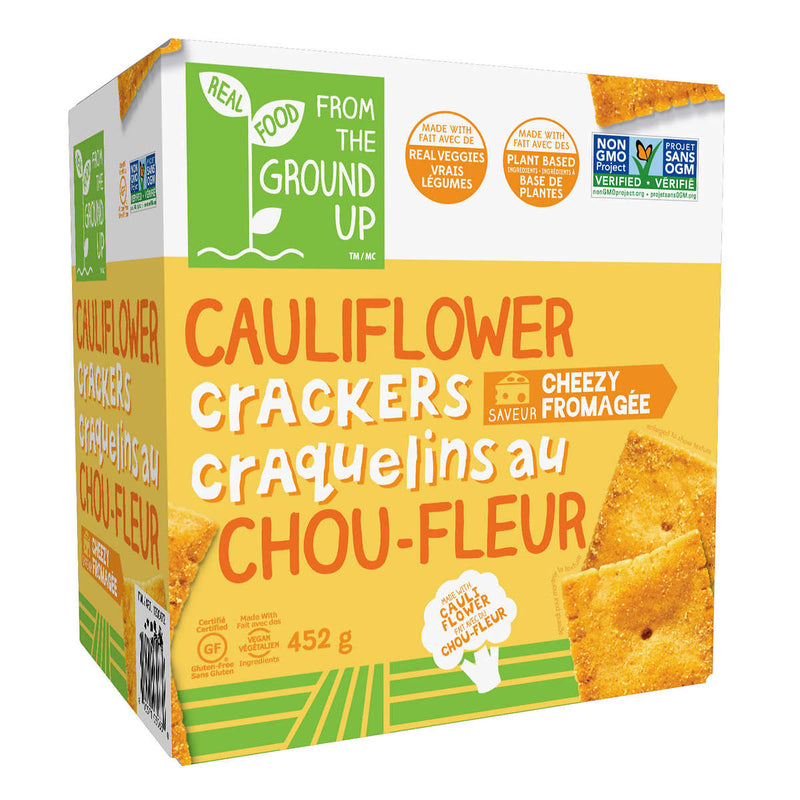 Real Food From The Ground Up Cauliflower Crackers, 452 g