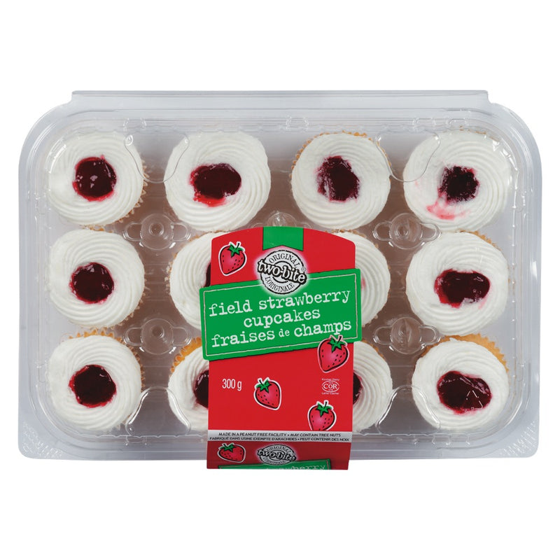Two-Bite Field Strawberry Cupcakes, 300 g