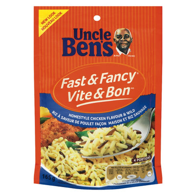 Uncle Ben's Fast & Fancy Homestyle Chicken Flavor & Wild Rice, 165 g