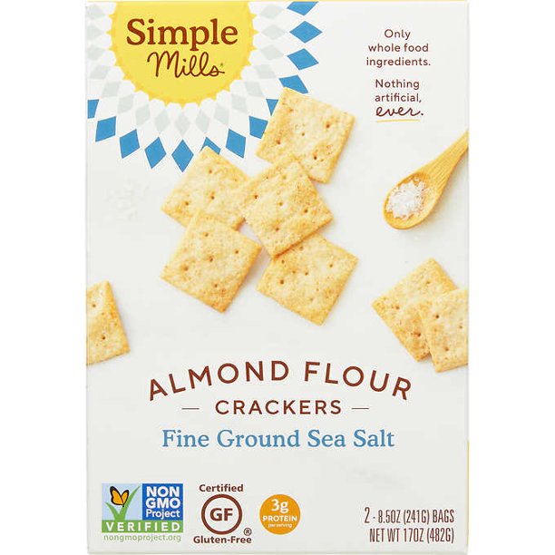 Simple Mills Almond Flour Crackers, 482 g