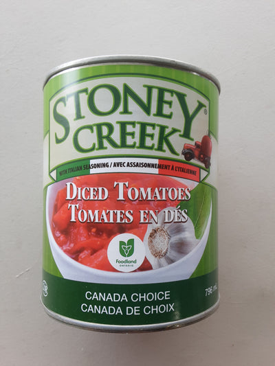 Stoney Creek Diced Tomatoes With Italian Seasoning, 796 mL