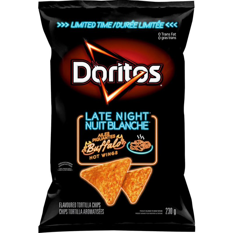 Doritos Late Night Buffalo Hot, 230 g