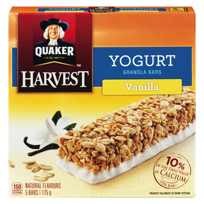 Quaker Vanilla Yogurt Granola Bars, 175 g