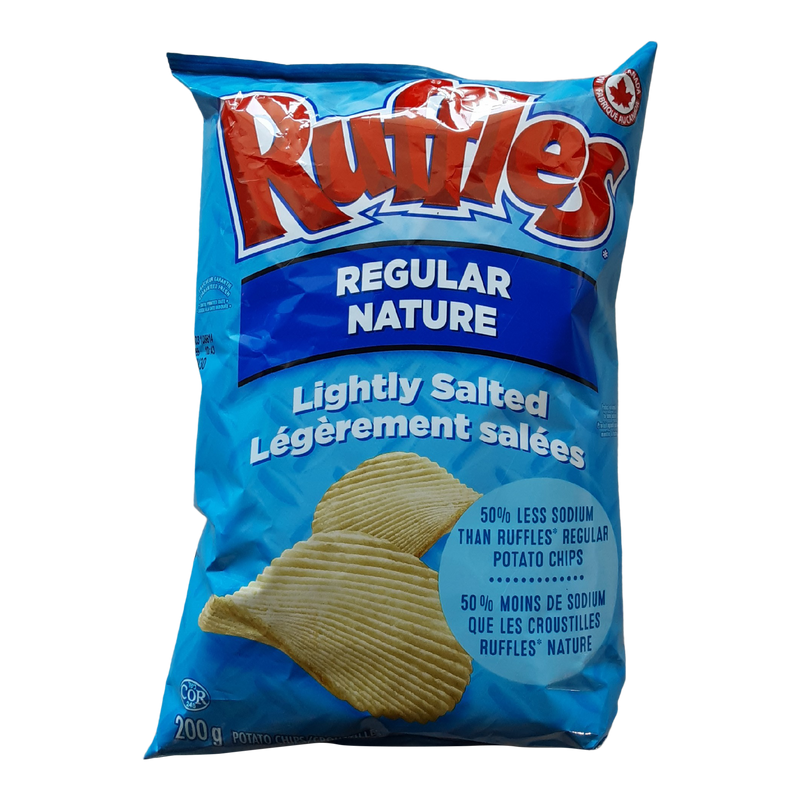 Ruffles Lightly Salted Chips, 200g
