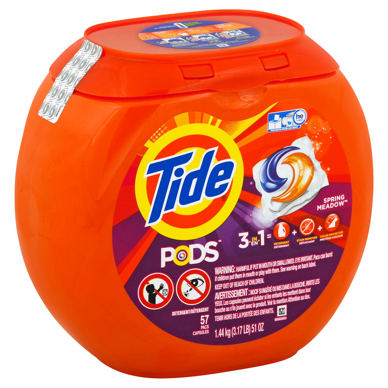 Tide Pods Spring Meadow Laundry Detergent, 57 ct