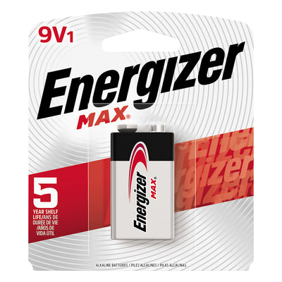 Energizer Max 9V Battery, 1 PK