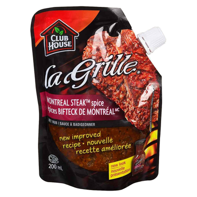 Club House La Grille Montreal Steak Spice Marinade, 200 mL