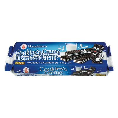 Voortman Cookies'n Creme Wafers, 350 g