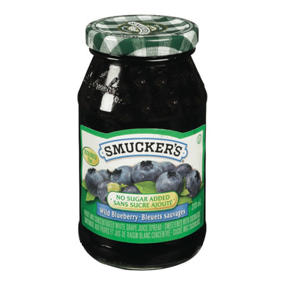 Smucker's No Sugar Added Wild Blueberry Jam, 310 mL