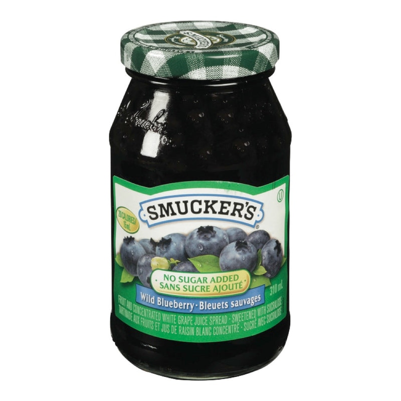 Smucker's No Sugar Added Wild Blueberry Jam, 310 mL