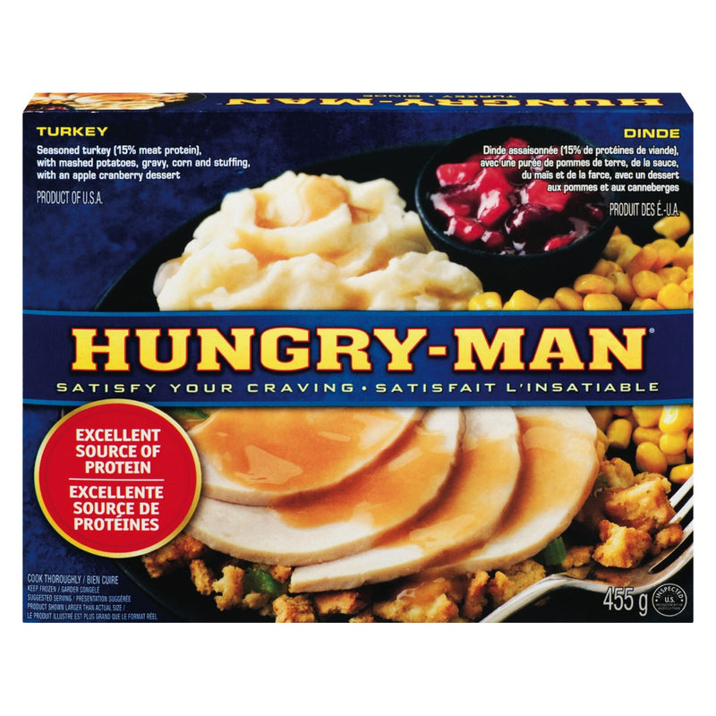 Hungry Man Turkey Dinner, 455 g