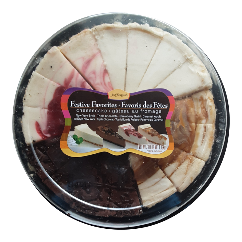 Jon Donaire Festive Favorites Cheesecake Platter, 1.13 kg