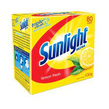 Sunlight Lemon Fresh Laundry Detergent Powder, 2.94kg