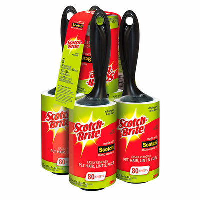 Scotch-Brite Lint Roller, 4 ct