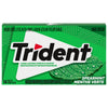 Trident Sugar Free Spearmint Gum, 14 pieces