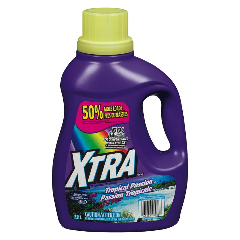 Xtra Tropical Passion Laundry Detergent, 2.21 l