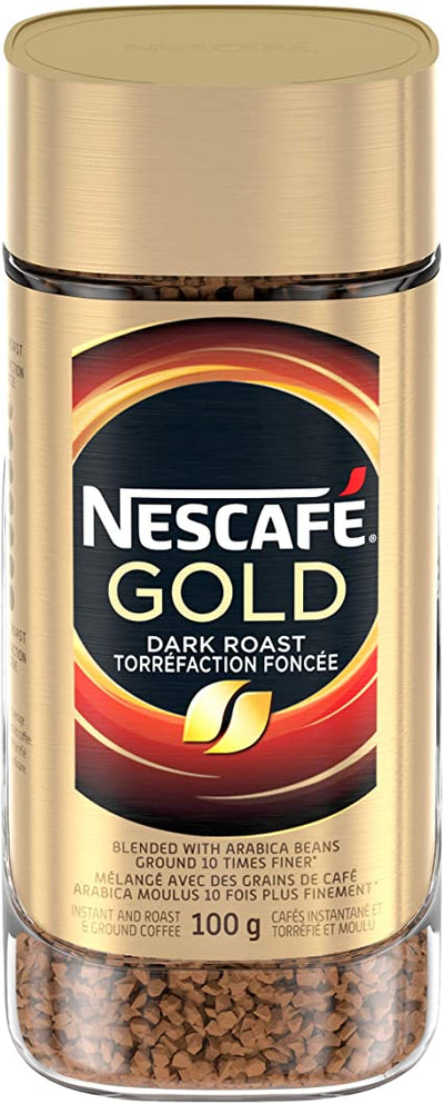 NESCAFE GOLD DARK ROAST INSTANT COFFEE, 100g