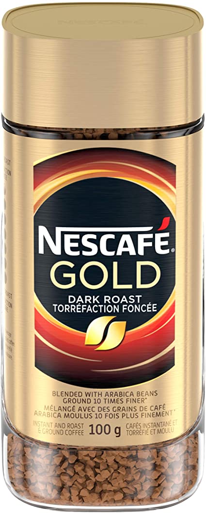 NESCAFE GOLD DARK ROAST INSTANT COFFEE, 100g
