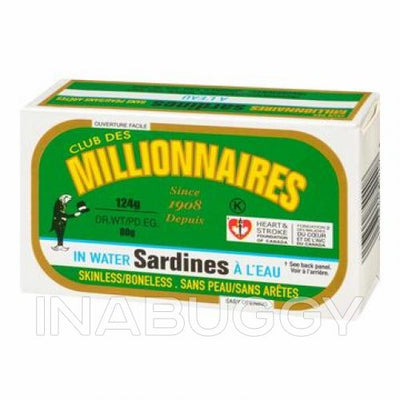 MILLIONNAIRE SARDINES IN WATER