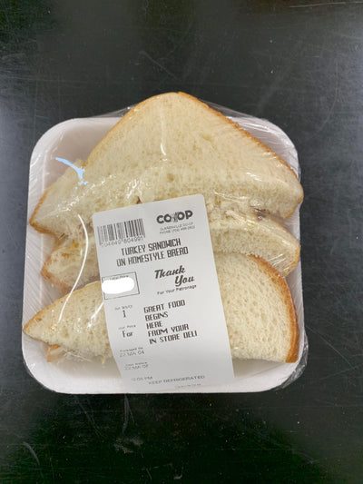 Turkey Sandwich On Homestyle Bread