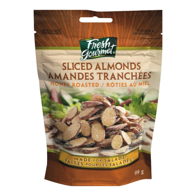 Fresh Gourmet Honey Roasted Sliced Almonds, 99 g