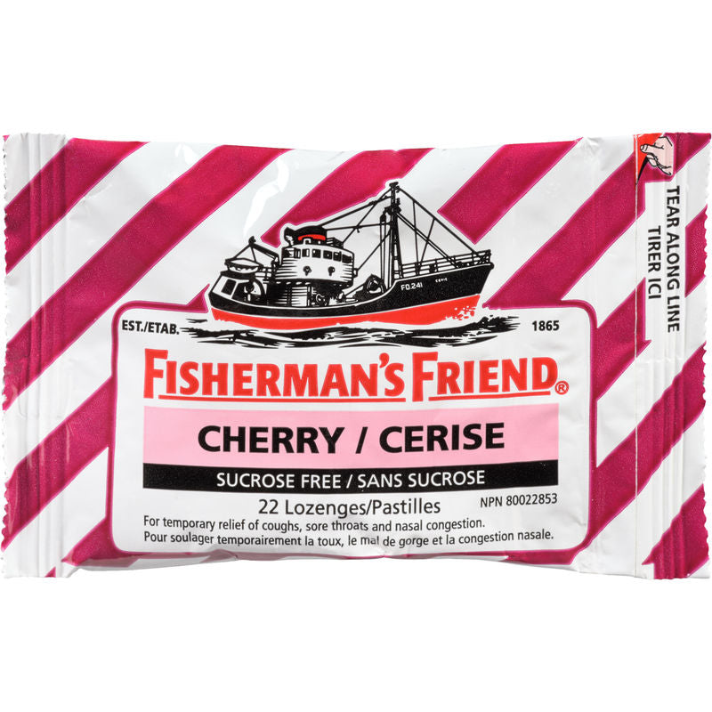Fisherman's Friend Cherry Sugar Free Lozenges, 22 ct