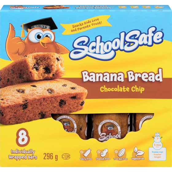 SCHOOL SAFE BANANA CHOCOLATE CHIP COOKIES