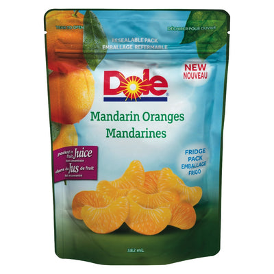 Dole Mandarin Oranges Packed In Fruit Juice, 382 mL