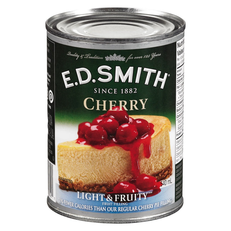 E.D. Smith Light Cherry Pie Filling, 540 mL