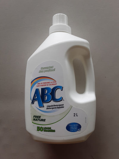 ABC 2X FREE UNSCENTED LAUNDRY DETERGENT, 2L