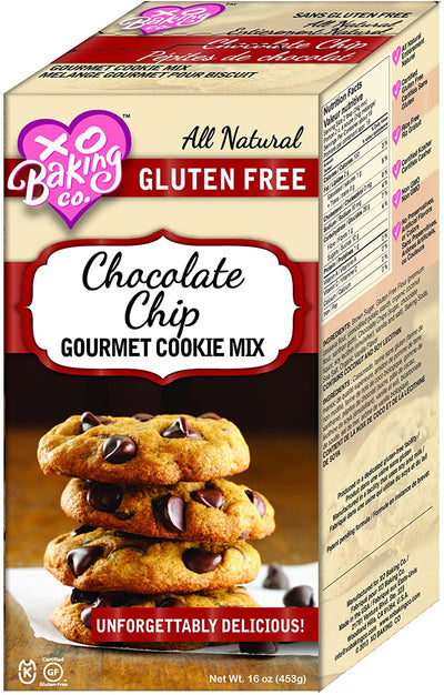 XO Baking Co. Gluten Free Chocolate Chip Cookie Mix, 595 g