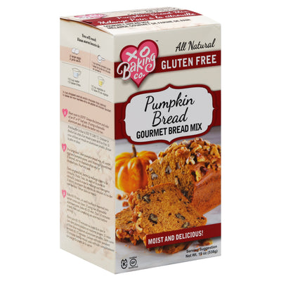 XO Baking Co. Gluten Free Pumpkin Bread Gourmet Bread Mix, 539 g