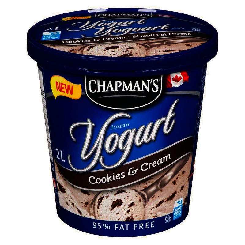 Chapman's Frozen Yogurt Cookies & Cream, 2L