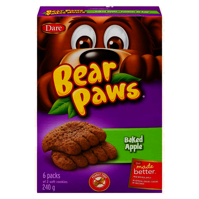Bear Paws Baked Apple Soft Cookies, 240 g