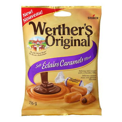 Werther's Original Soft Éclair Caramels With Chocolate Filling, 116 g