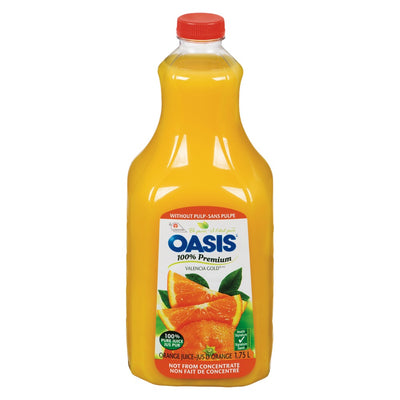 Oasis Valencia Gold Orange Juice No Pulp, 1.75L