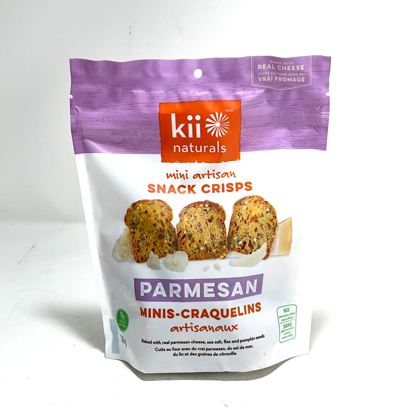 Kii Naturals Mini Artisan Parmesan Snack Crisps, 120 g