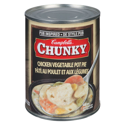 Campbells Chunky Chicken Vegetable Pot Pie Soup, 540 mL
