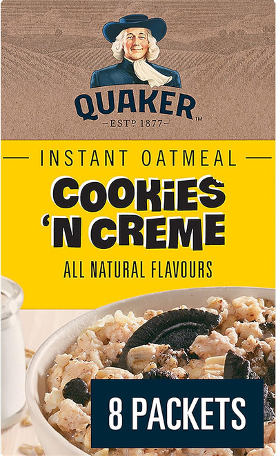 Quaker Cookies & Cream Instant Oatmeal, 304 g
