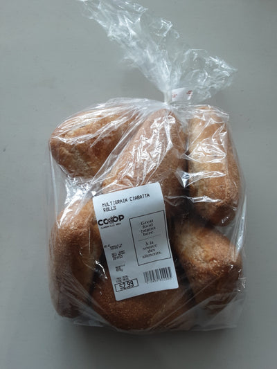 Multigrain Ciabatta Rolls, 6 pk
