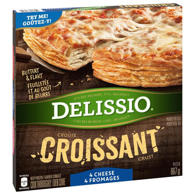Delissio Croissant Crust 4 Cheese Pizza, 667 g