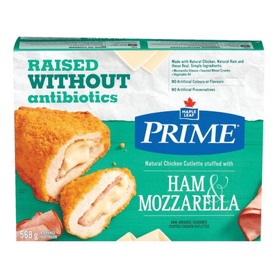 Maple Leaf Prime Ham & Mozzarella Stuffed Chicken Cutlet, 568 g