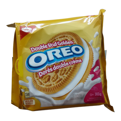 Oreo Double Stuft Golden Oreos, 303 g