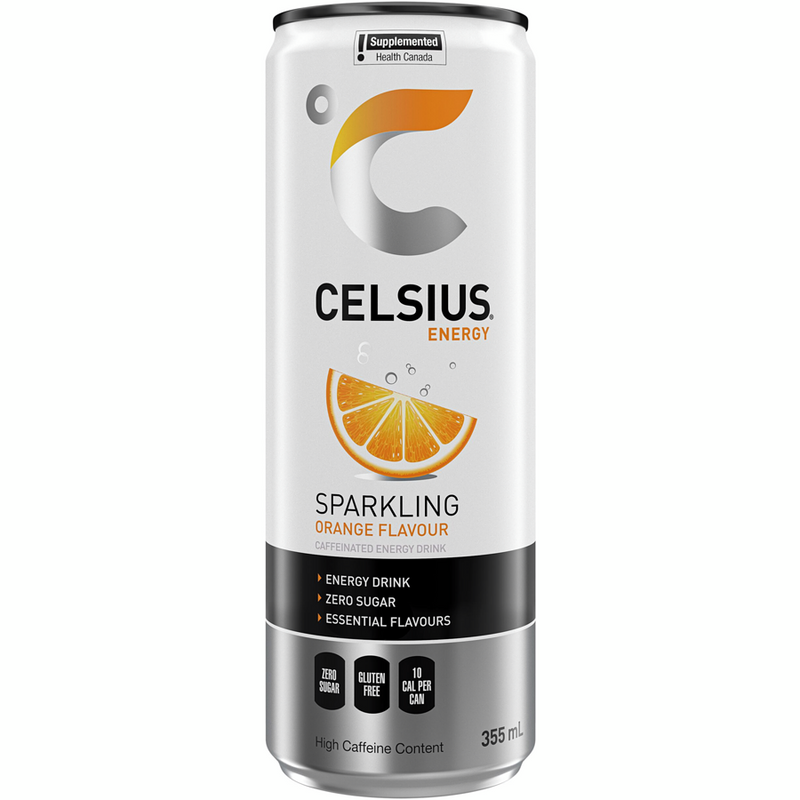 Celsius Energy Drink Orange, 355 mL