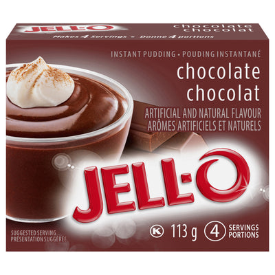 JELL-O Chocolate Instant Pudding, 113 g