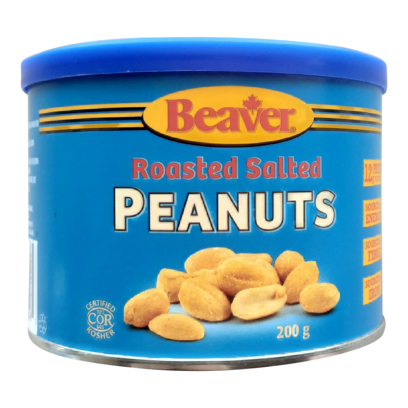 Beaver Roasted Salted Peanuts, 200 g