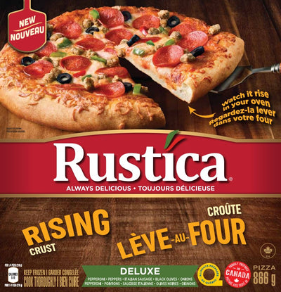 Rustica Rising Crust Deluxe Pizza, 866 g