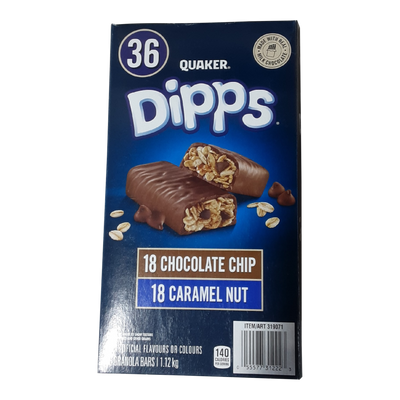 Quaker Dipps Granola Bars Variety Pack, 1.12 kg