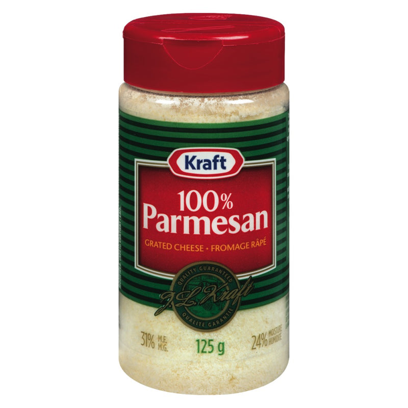Kraft 100% Parmesan Grated Cheese, 125 g